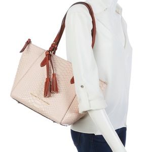 NWT! Dooney & Bourke Leather Tote Blush Pink